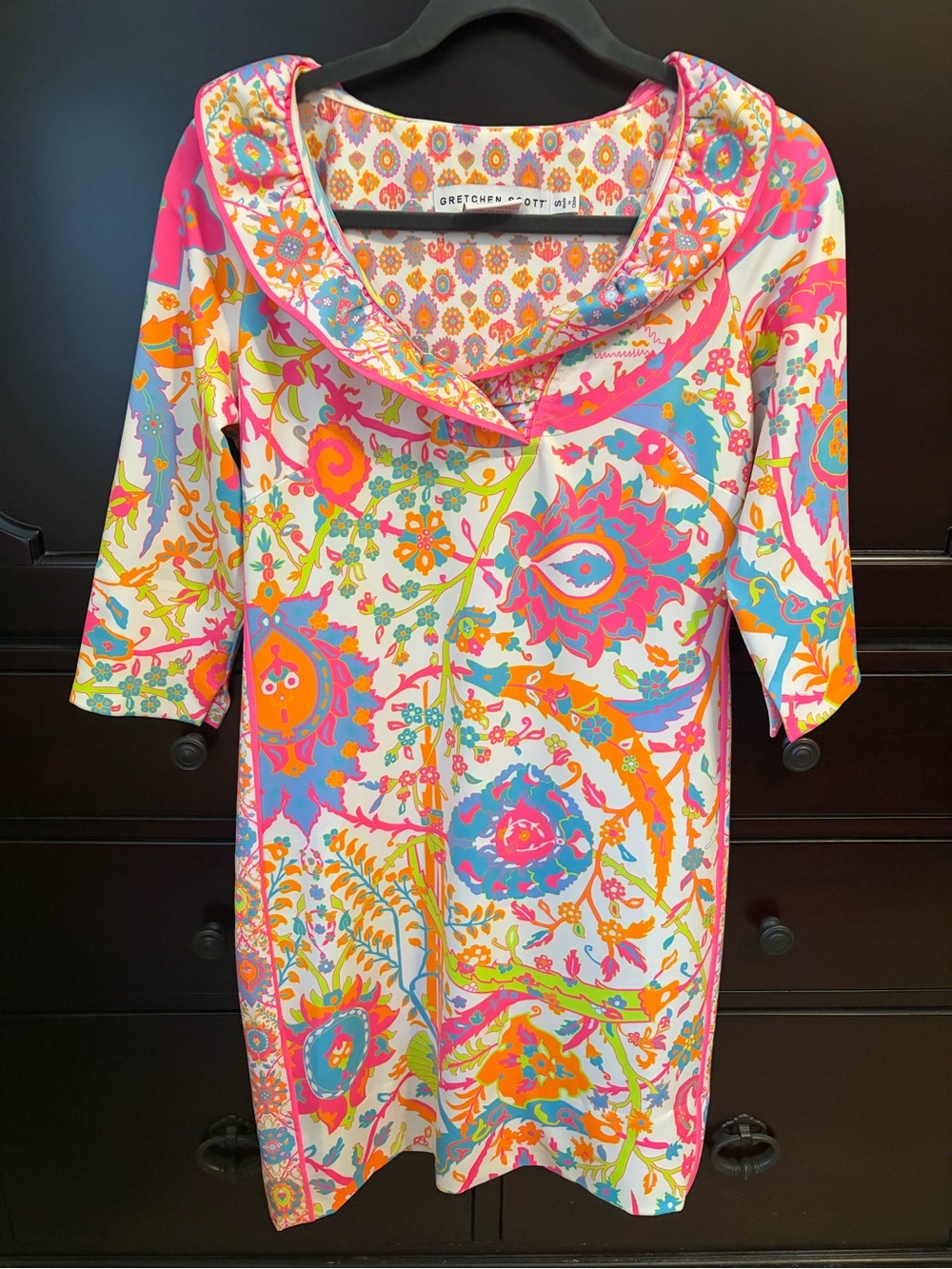 Gretchen Scott Bright Floral Dress Size Small